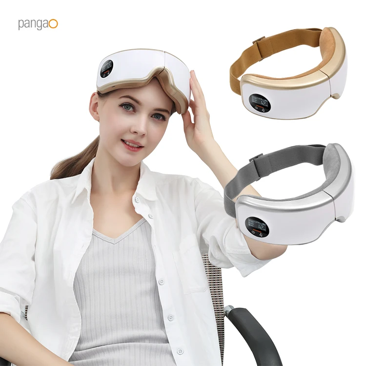 High quality electronic thermal air pressure hot compress vibration smart eyes massager equipment