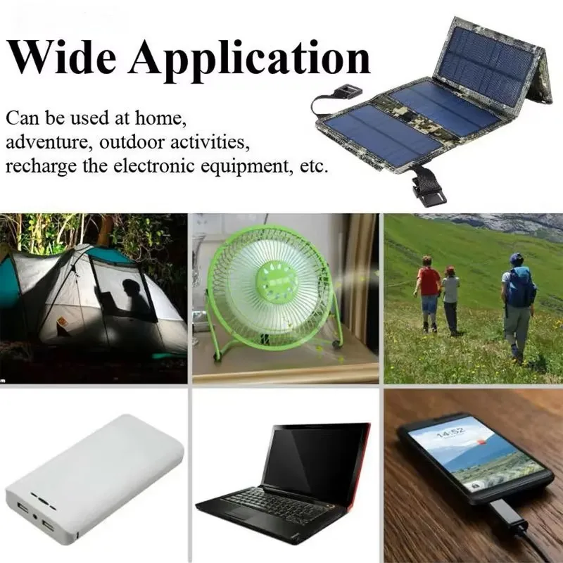40W Portable Foldable Solar Panel for Charging Batteries and Power Station Rv Camping Equipment Charge Panneau Battery Panel