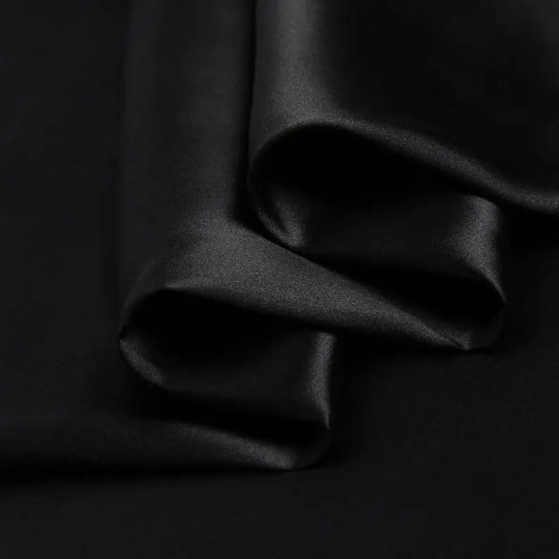  Оптовая продажа однотонная 100% натуральная шелковая ткань сертификат OEKO-Tex 16/19/22/25 мм чистая