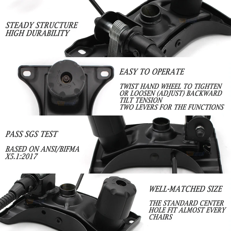 GH014 chair kit parts gas lift height adjustable tilt lock swivel lift office chair mechanism