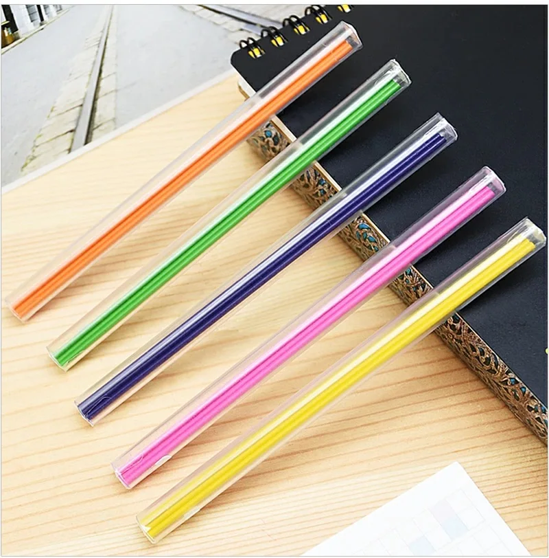 Hot sale popular adults soluble drawing natural wooden pencil color