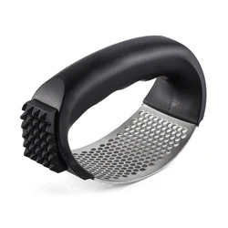 RAYBIN 2 In 1 high quality Manual Stainless Steel Meat Tenderizer crusher Loosener Garlic Press