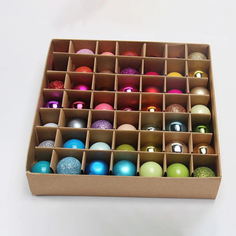 Christmas Tree Decorations Custom Processing Ball Set Glass Ornaments Eco-friendly