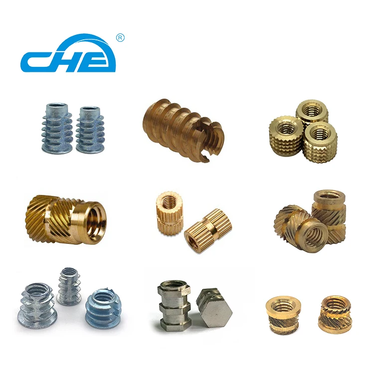 China wholesale Stainless Steel A2-70 brass Furniture Threaded Inserts DIN7965 Hex Drive Wood Insert Nut