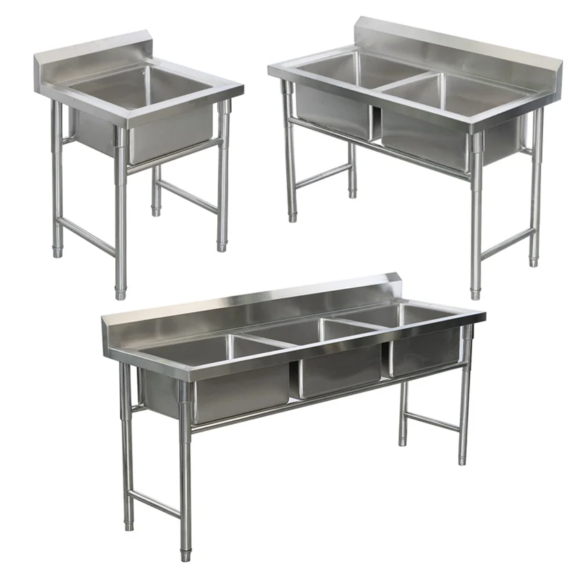 Different Designs Export Quality  Kitchen Wash Basin Hand Sinks Stainless Steel Luxury Knee Operated