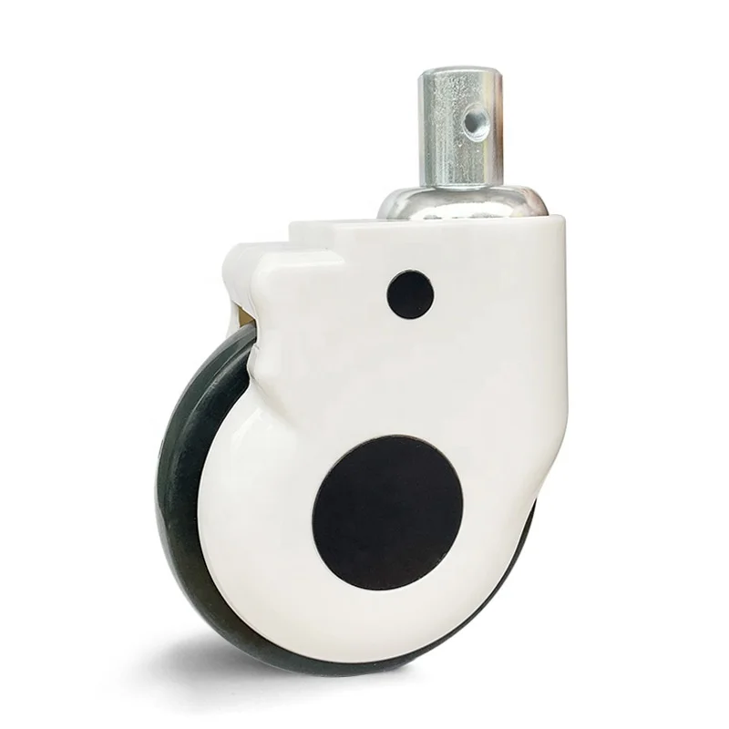 5 Inch Universal Medical Caster TPR Universal Silent Covering Beauty Instrument Wheel Hospital Medical Bed Caster Wheels