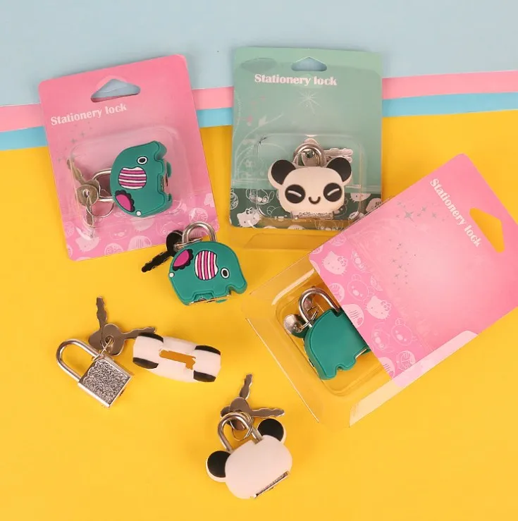  Creative fashion silicone cartoon metal mini suitcase password