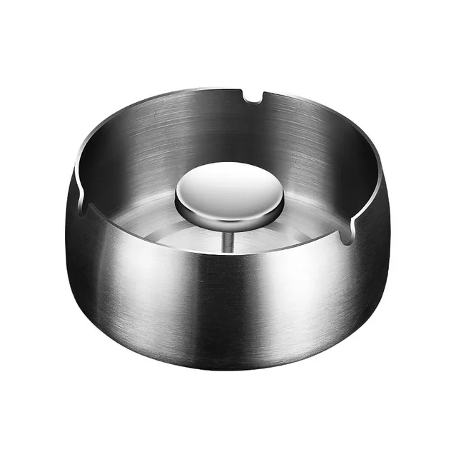 
Hotel steel ashtray creative with smoke column smoke support smoke windproof fall KTV ashtray 