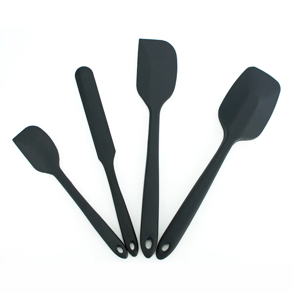 
Набор термостойких антипригарных силиконовых шпателей 600F из 4 предметов, резиновые кухонные шпатели для приготовления выпечки 