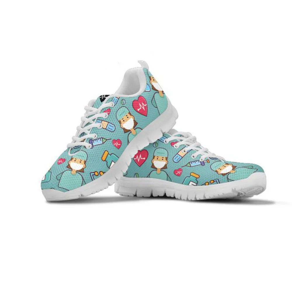 Спасательные женские кроссовки для медсестер/врачей, Повседневная Удобная дышащая сетчатая обувь на плоской подошве для женщин, медсестер, женская обувь