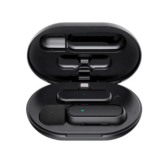 Amazon 2022 Portable Video Recording Mic Wireless Lavalier Microphone For SmartPhone