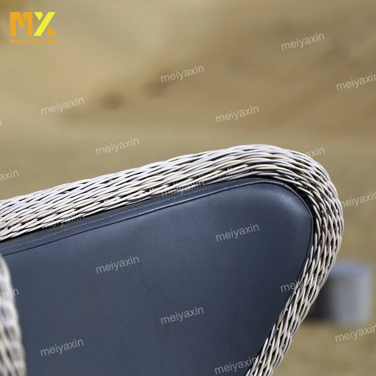 Italian style New design rattan wicker outdoor furniture Aluminum with powder coated lounge set garden sofa for villa and hotel