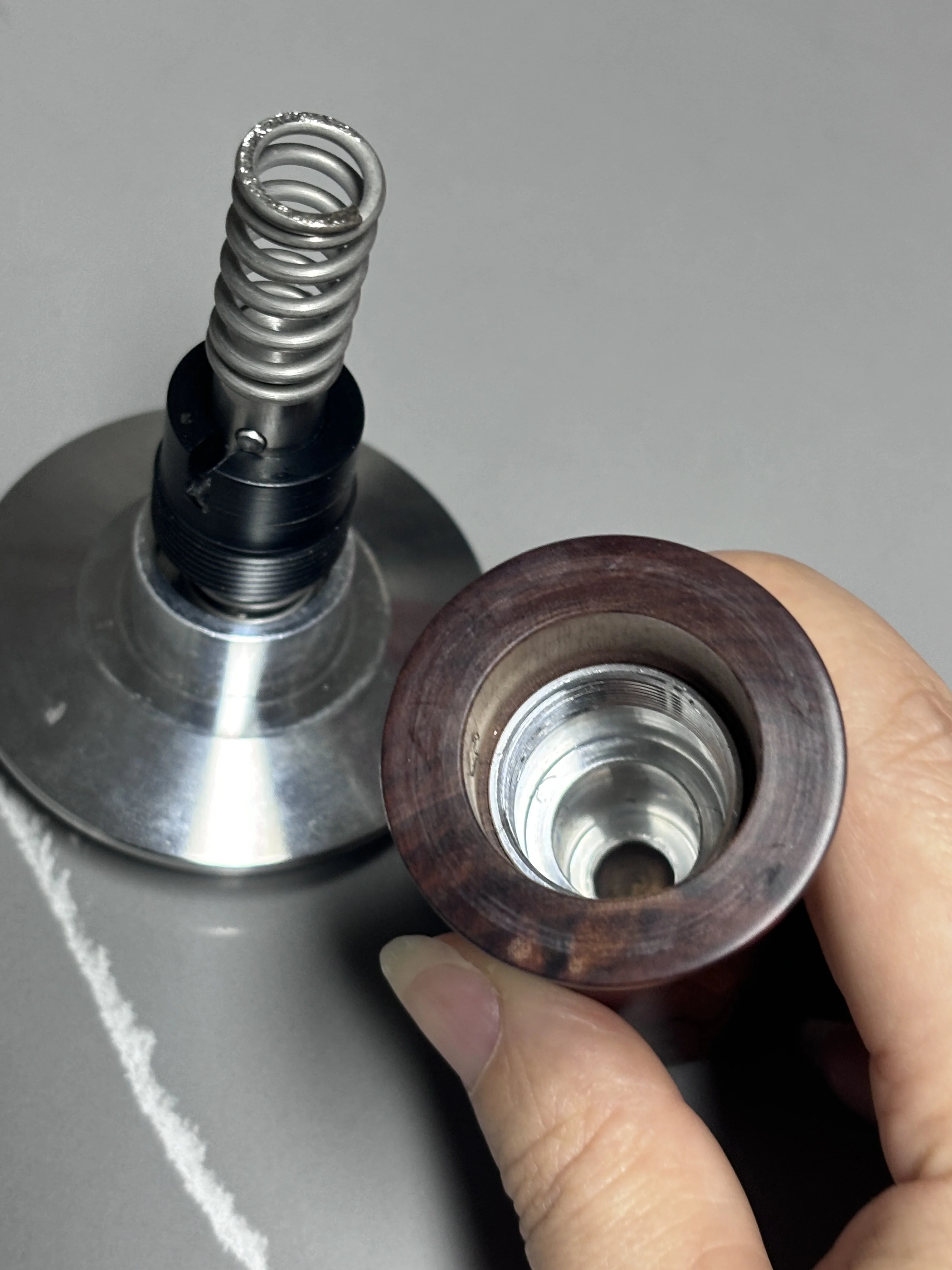 Premium 100% Flat Stainless Steel Barista Coffee Tamper Portable Calibrated Spring Loaded Espresso Tamper with Free Sample
