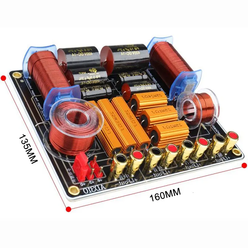 YOTO PRO-DE310 High Quality 2700 Watt Speaker Accessories 8 Ohm Treble Mediant Bass Passive Speaker Crossover