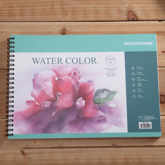 Potentate watercolor paper pad A4 sketch book Wire bound Hot Press