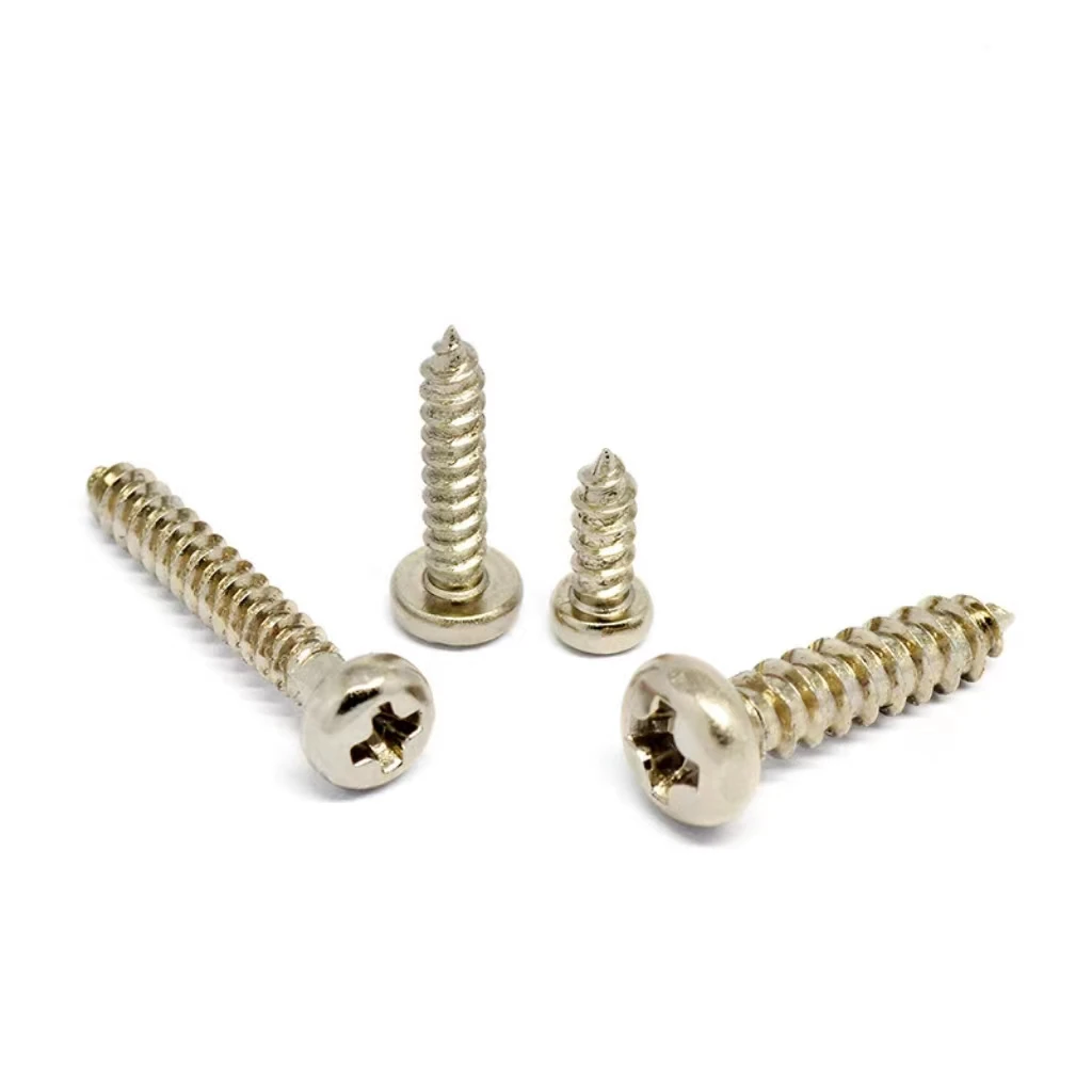 Factory direct sales Cross head Gb /JIS/DIN/ISO, Self-tapping screw Carbon steel degree yellow zinc