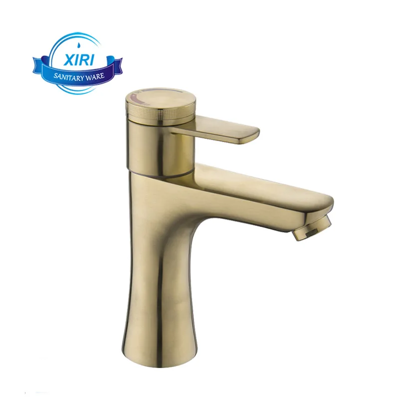 Brass 38 Degree Thermostatic Basin Faucet Matte Black Brushed Gold  Hot And Cold Water Deck Mount Basin Mixer Tap XR7904