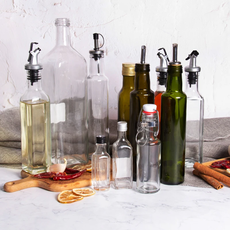 Oil Bottle Stopper Food Grade Rubber Seal Wine Pourer Lock Plug Sealing Leak-proof Nozzle Sprayer Liquor Dispenser Kitchen Tool