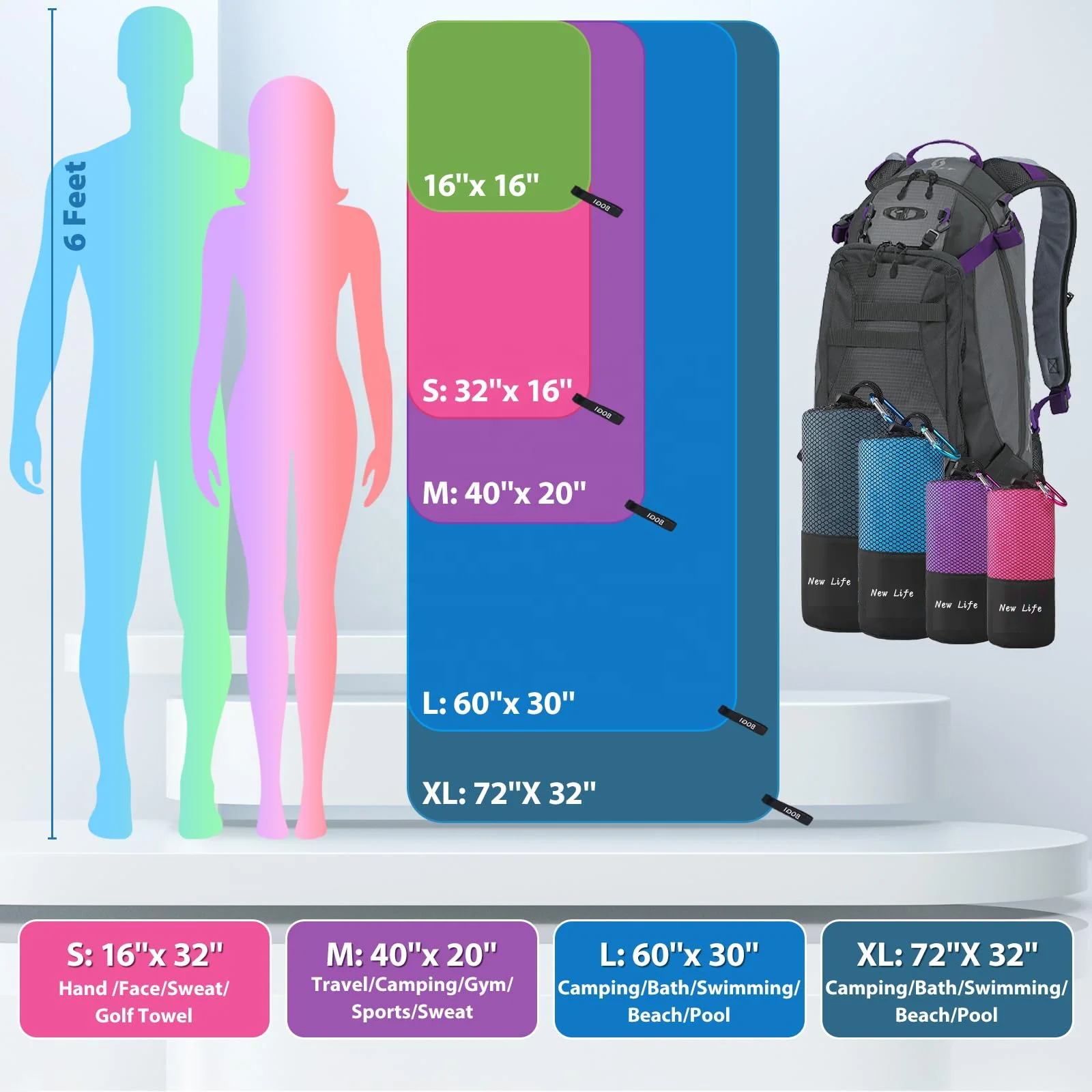 Microfiber Sweat Towel Quick Drying Gym Hand Towels Custom Logo Travel Gym Fitness Sports Towel