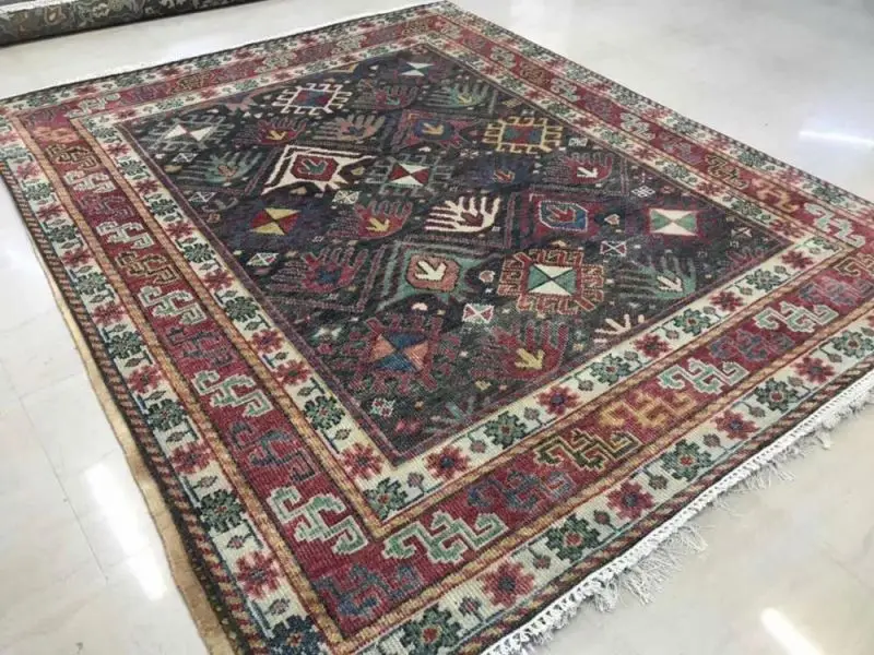 
Chinese manufacturer black and red silk handmade persian carpet rug for sale 