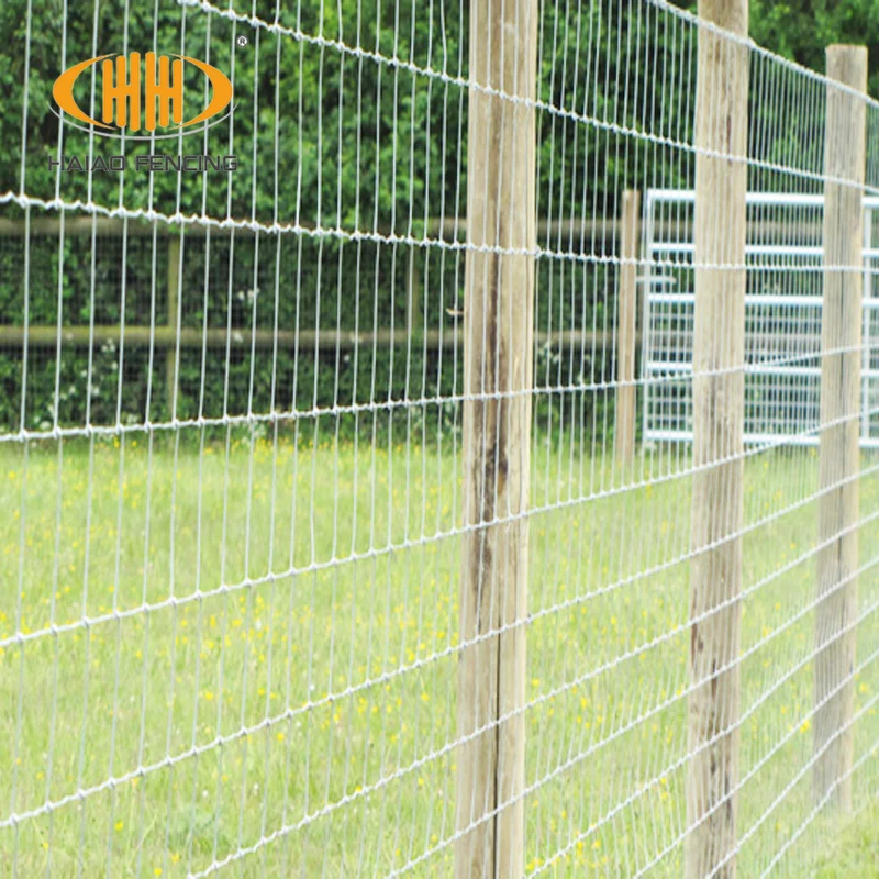 Anping factory supply galvanized game fence wire farm hinge joint fixed knot woven wire farm fence with wire
