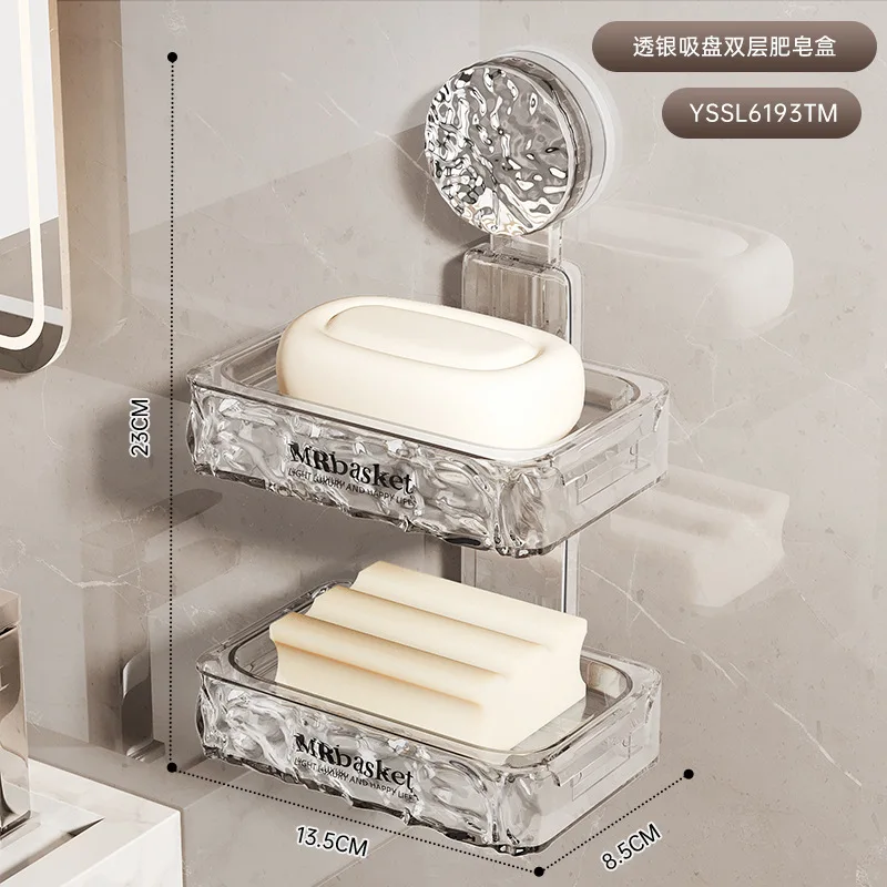 Wholesale Classic Design Square Glass Soap Dish for Hotel and Household Elegant Bathroom Accessory for Sanitary Holiday Gifts