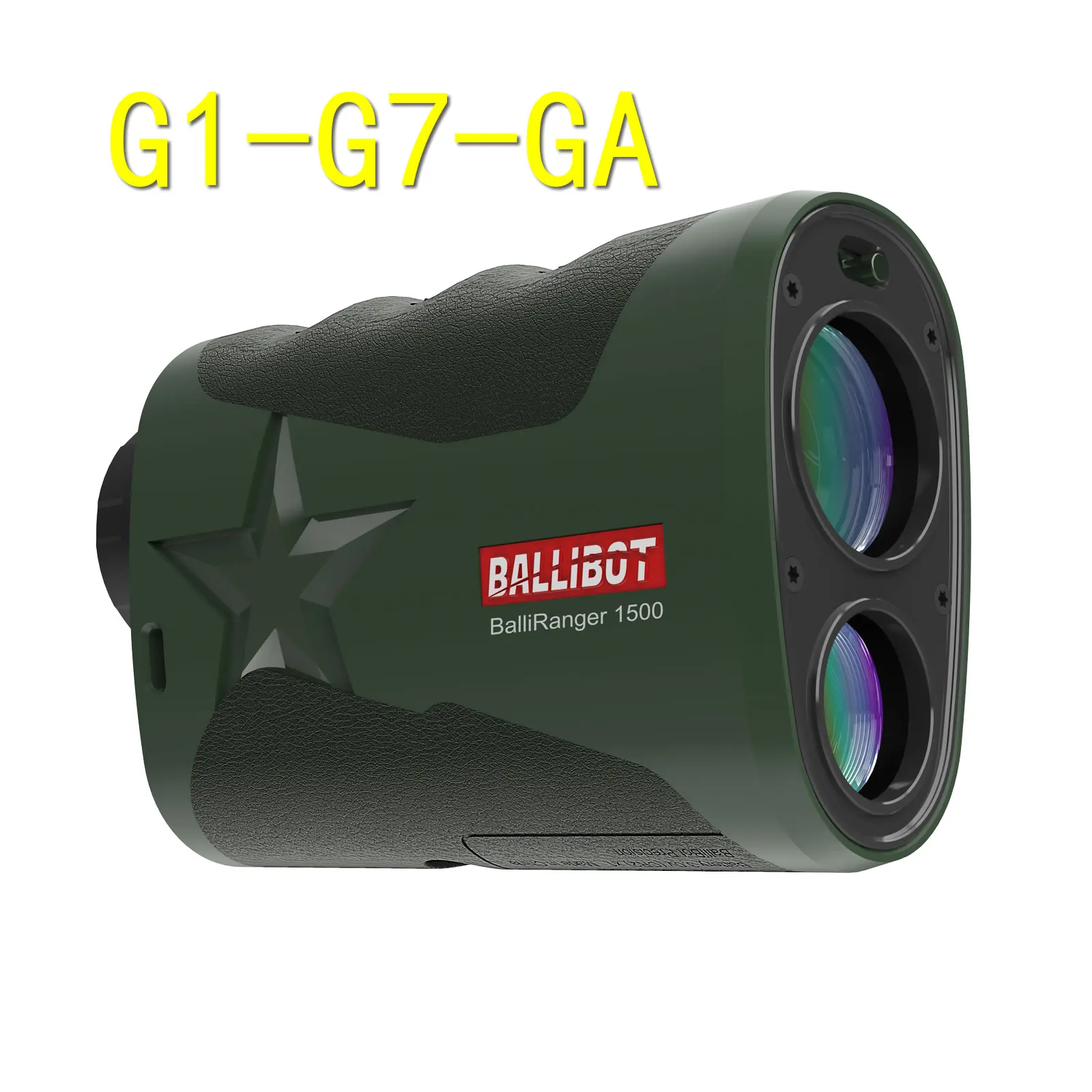 BALLIBOT 1500m Long Distance Ballistic Laser Rangefinder with 4DOF Ballistic Calculator for Wind Input Holdover Scope Reticle