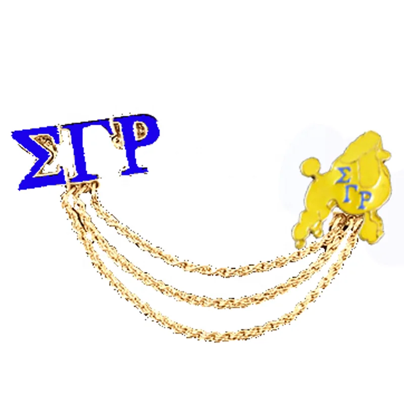 Sigma Gamma Rho Sorority Color Rhinestone Crystal Pearl Brooch Broach Lapel Pin Gift Jewelry
