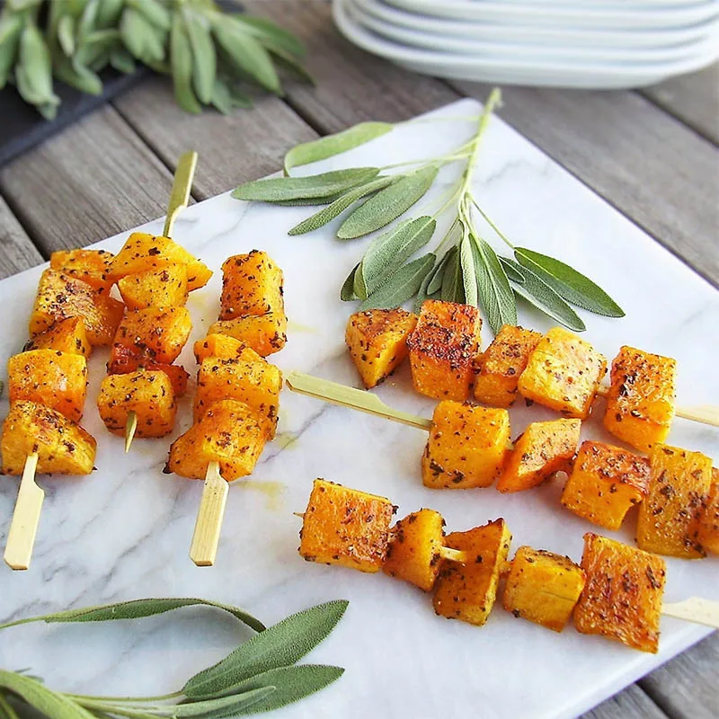 902163-64 50pcs/bag 12cm 18cm Natural Bamboo Skewer picks Wood Barbecue  Skewers for Grill BBQ Kebab  Roasting PartyMaker