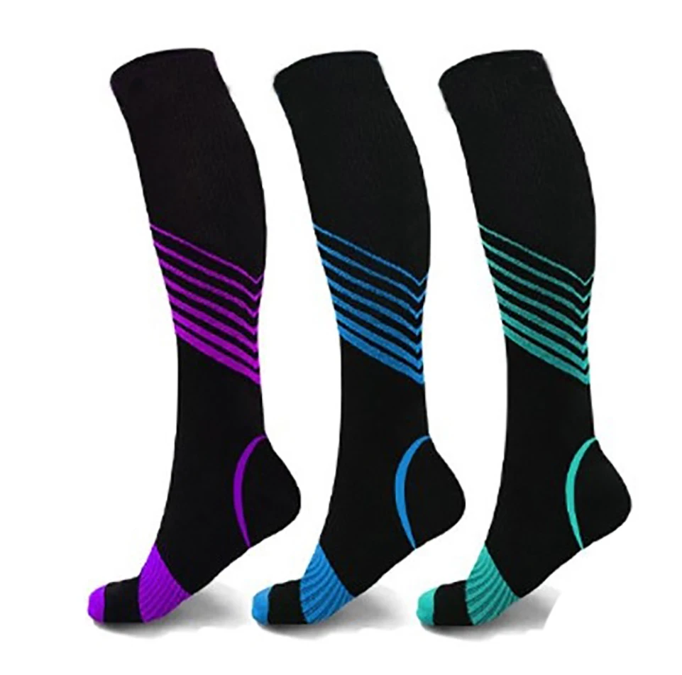 Multi-sport Varicose Athletic Magic Socks Elastic 15-20mmHg Thigh High Stockings Running Socks Sport Knee High Compression Socks