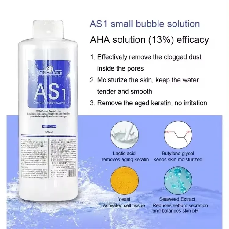 Aqua Peeling Hydra Solution H2O2 Machine Beauty Facial Hydro Serum with Aqua Solutions Liquid Household Chemicals