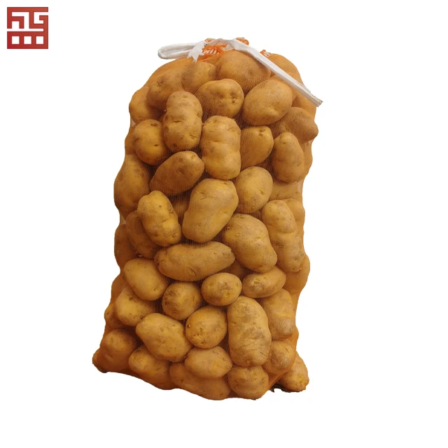 Двойной контейнер pp красная ткань 50 фунтов б/у мешок для лука 20 кг в упаковочных пакетах для продажи