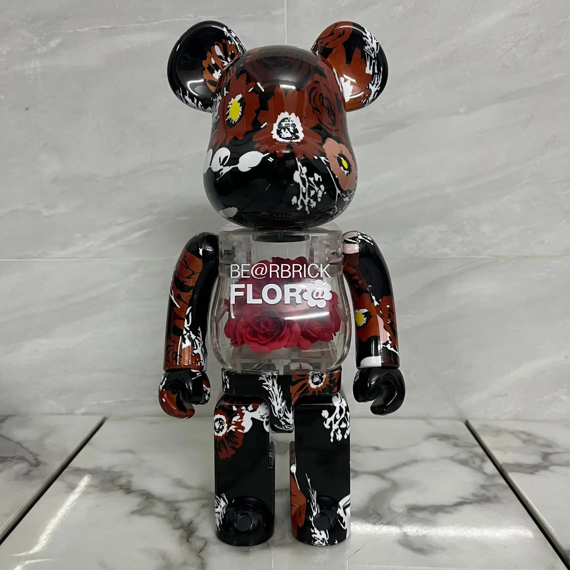 Роскошные производители на заказ медведь кирпич гостиная Пол мрамор Bearbrick скульптура украшения