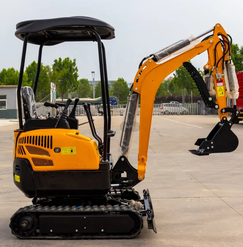 Earth-moving Machinery Mini Crawler Excavator 1.8 Ton Small Digger 2 Ton 3 Ton Micro Bagger With Closed Cab and Boom Swing