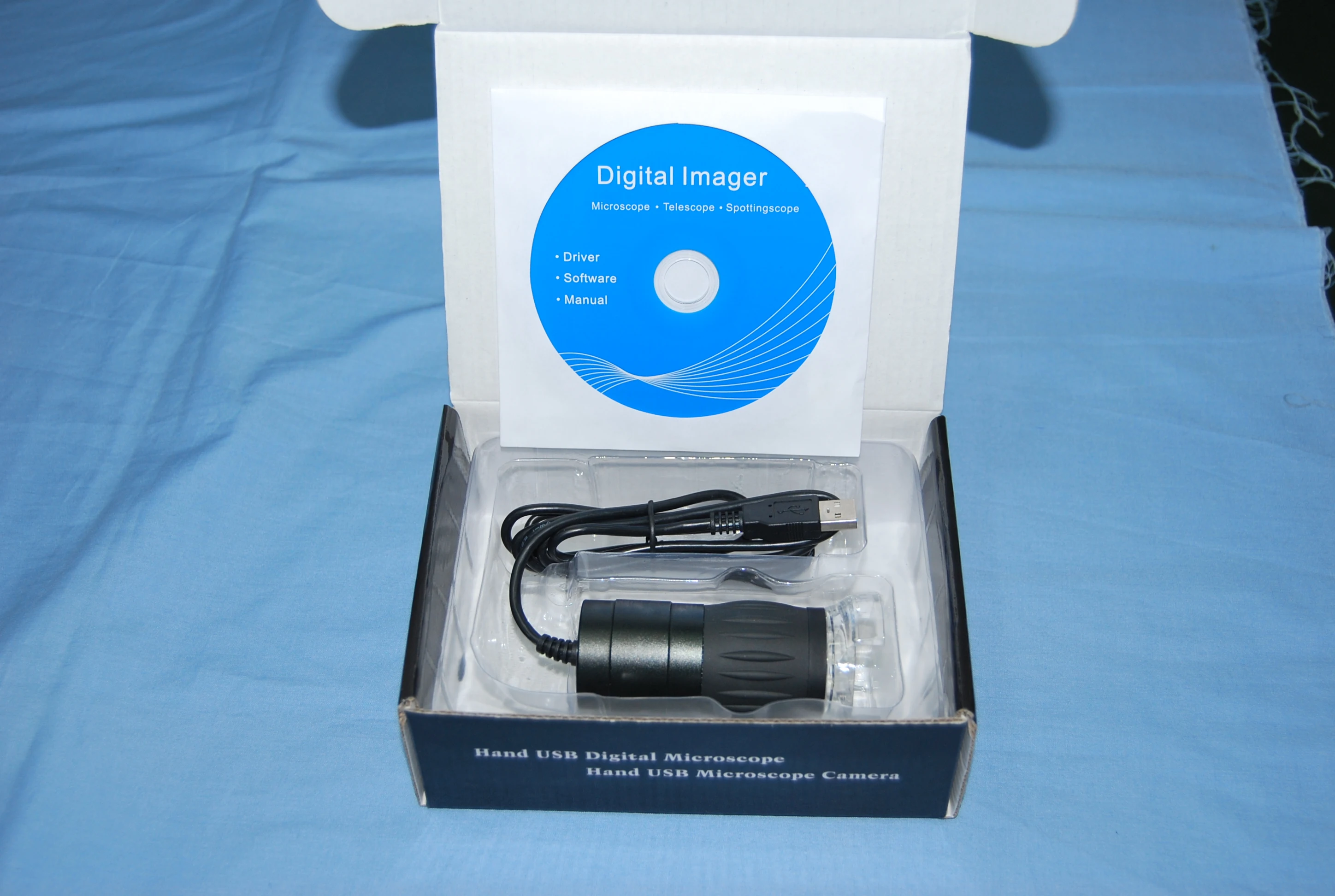 2.0mp 600X 8LED ring light patent design RoHS proved portable USB digital microscope