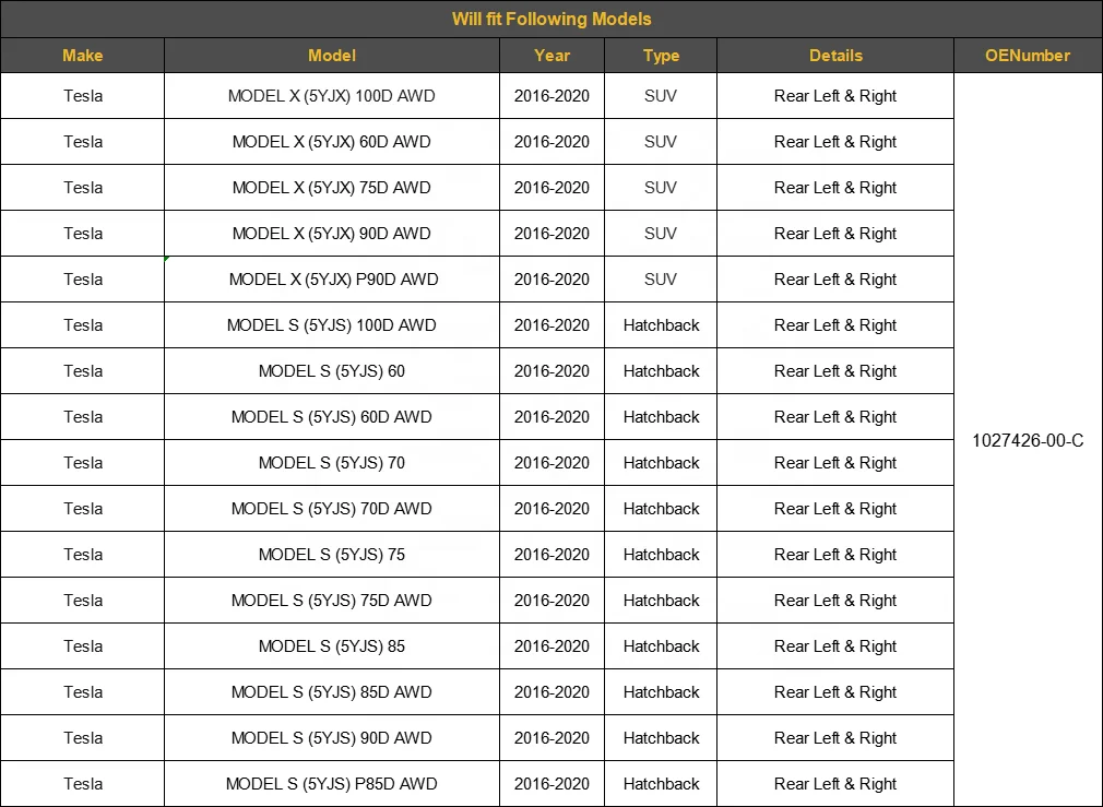 Auto Suspension parts Rear control arm For Tesla Model S X 5YJX 5YJS AWD 1027426-00-C 102742600C
