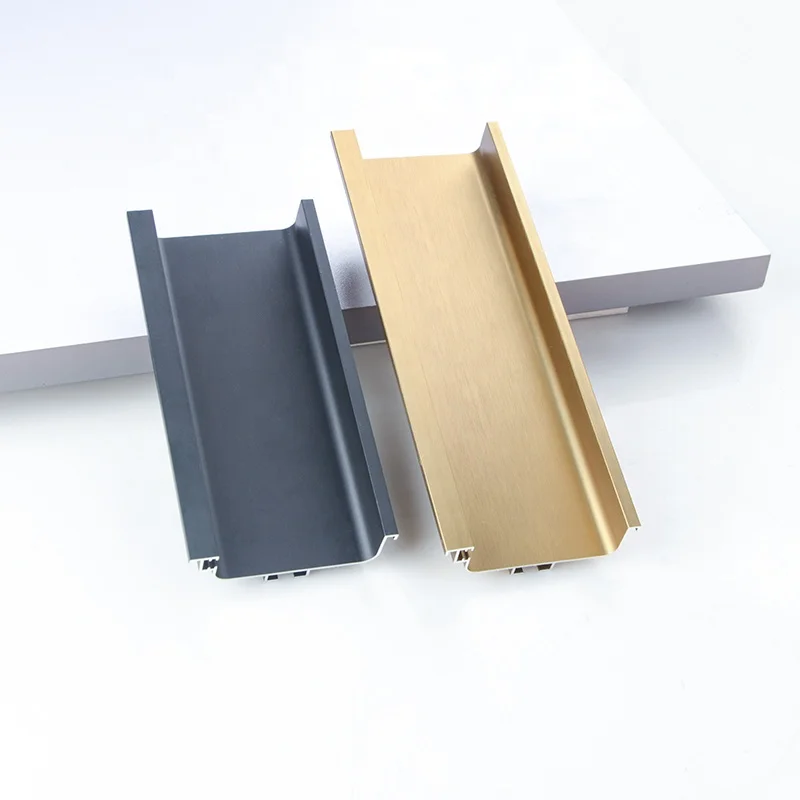 Handle With Light Groove Middle Cabinets Pulls High Quality Light Luxury Minimalist Pulls Aluminum Alloy