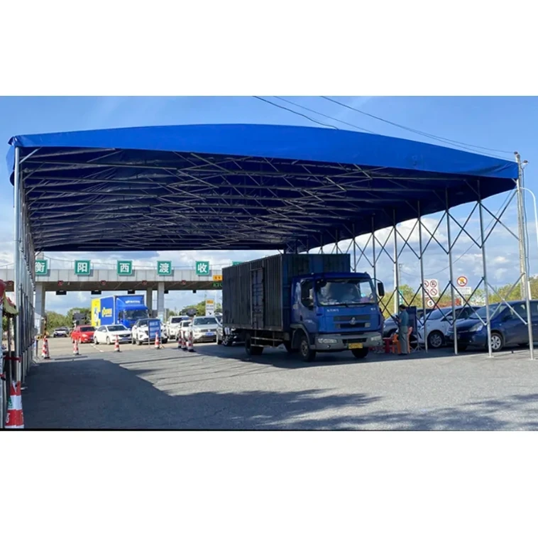 Youya High Quality Push And Pull Folding Garage Carport Warehouse Tent Waterproof Car Wash Tent Movable Parking Tent