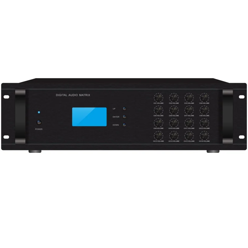 XIDLY-PA System 32 Zone Audio Matrix with LCD Screen for All Zone Group Zone Paging