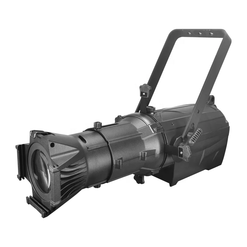ZY High CRI Professional Stage Lighting 200W LED Silent fan Follow Spotlight Profile Light with Zoom for Theater