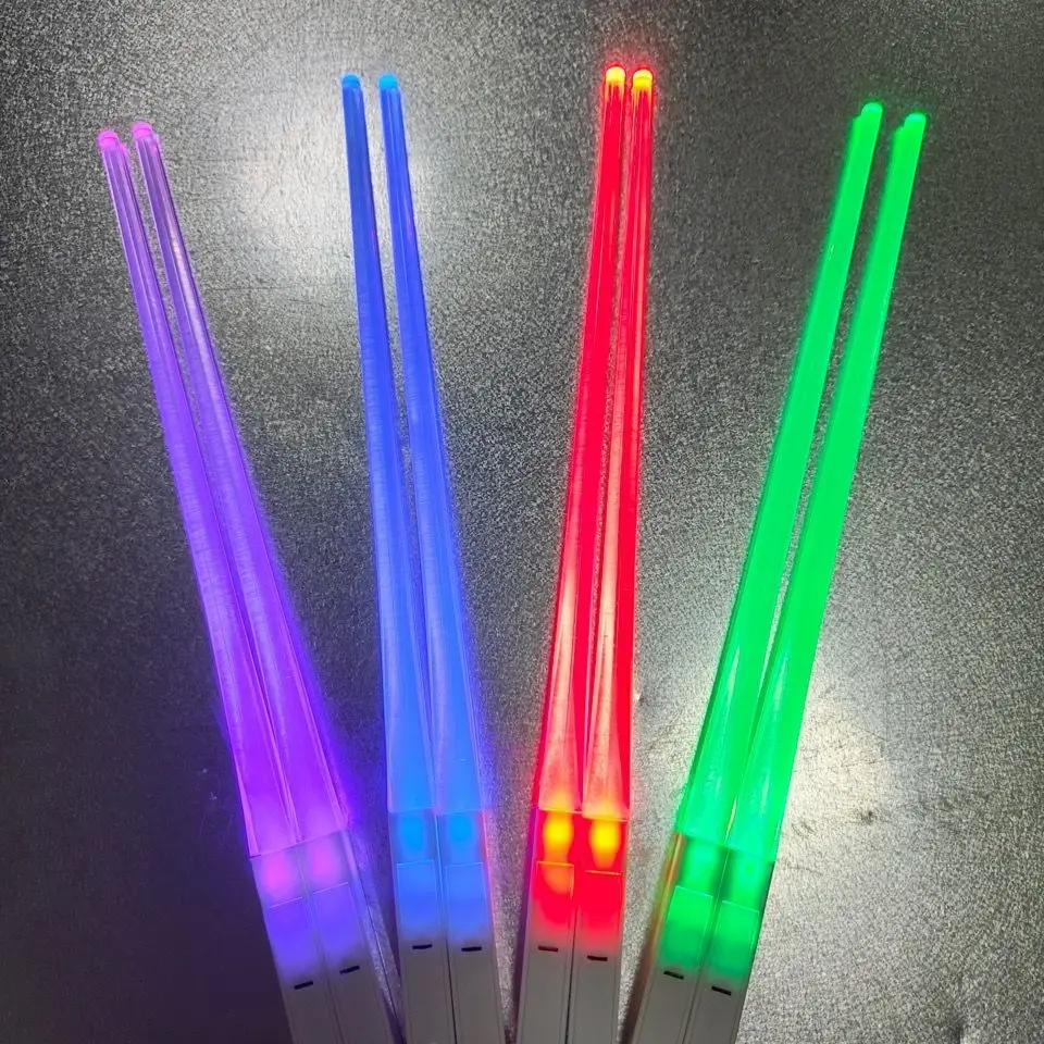 Wholesale Light saber Reusable Smart Chopsticks Light Up Star Led Glowing