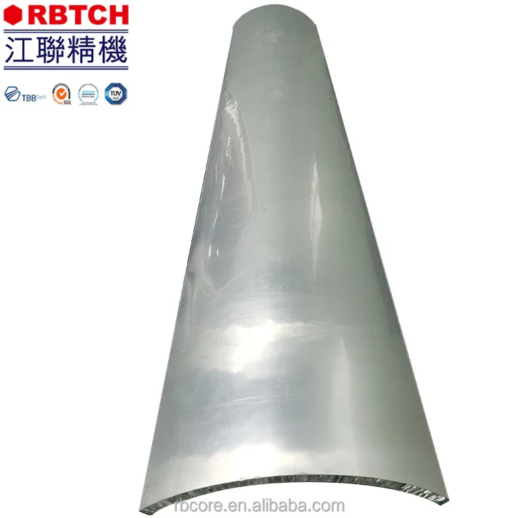 Bending aluminum honeycomb plate