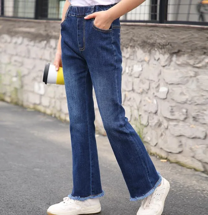 cy10433a new fashion kid girl wear wholesale baby clothes casual pants fashion children clothes woman jean