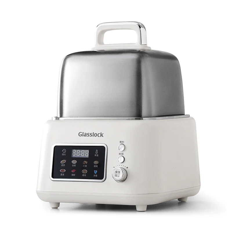 Hot Sell 1 Layer Food Steamer Stainless Steel 2L Electric Cooking Pot Multifunction Fast Electric Food Steamer