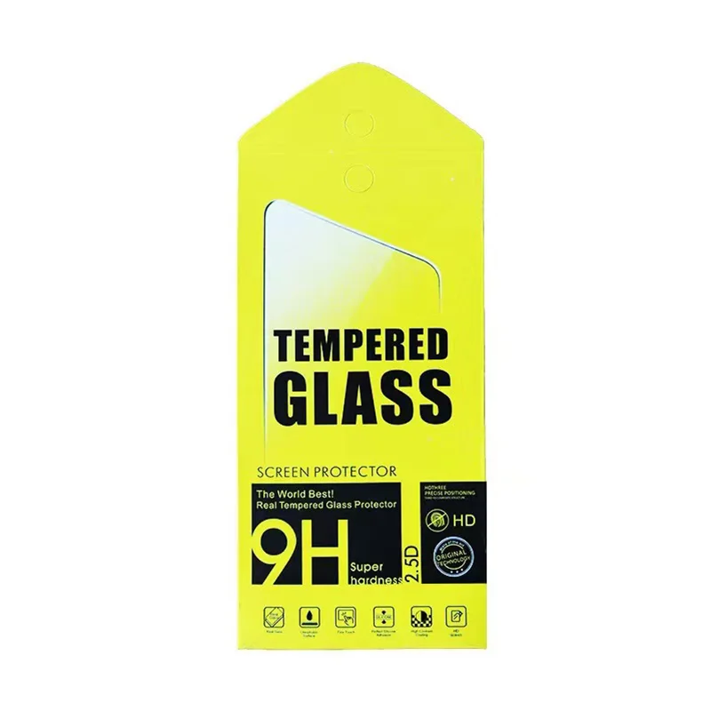 Wholesale printed mobile smart cell phone tempered glass screen protector packing envelope packaging boxes