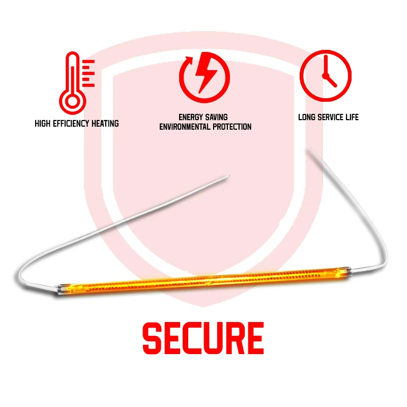wholesale Carbon Fiber Heating Lamp Medium Wave Infrared Heater Element for Industrial  heating element