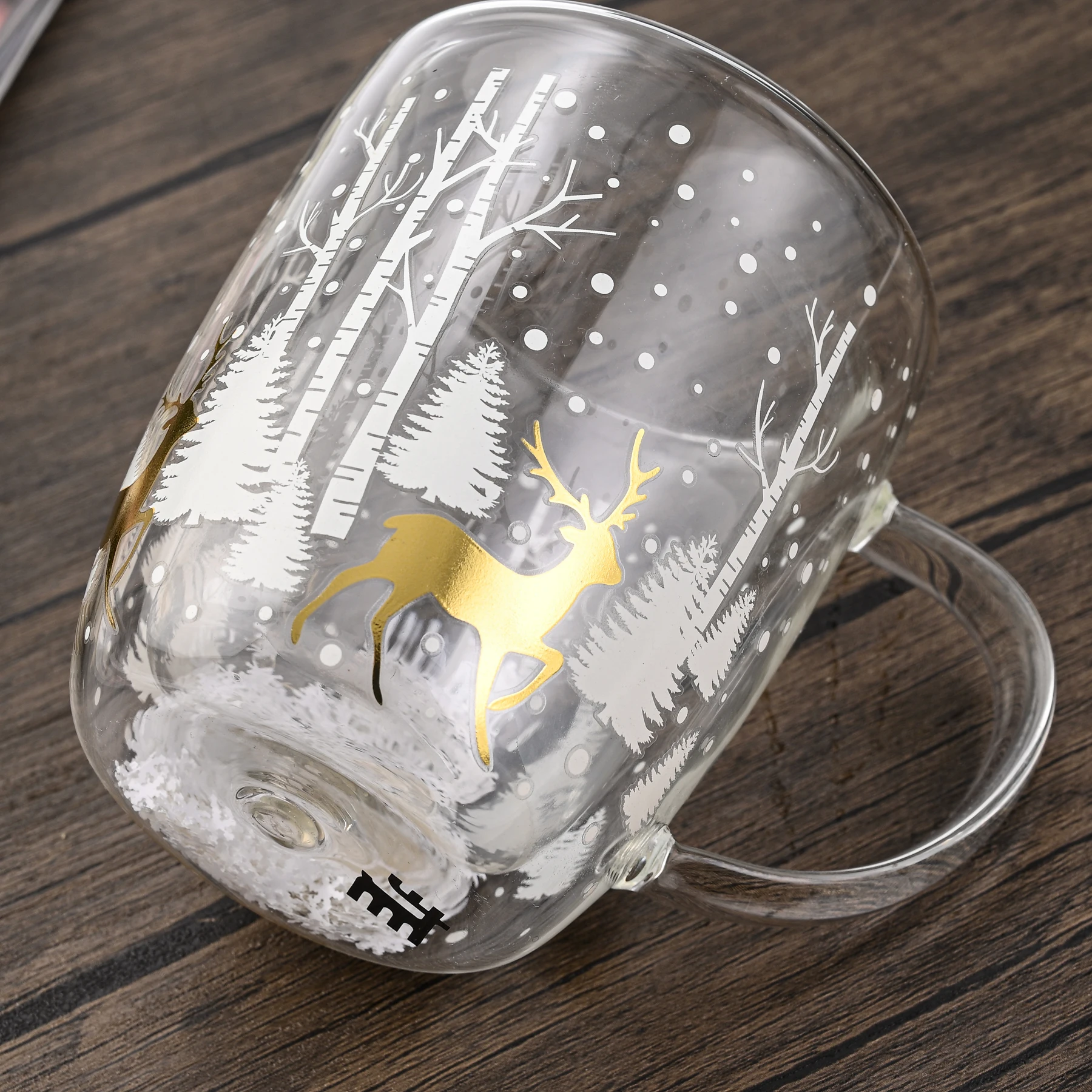 New Christmas Tree Cups Heat Resistant Double Wall Glass Cup Christmas Mug Christmas Gifts