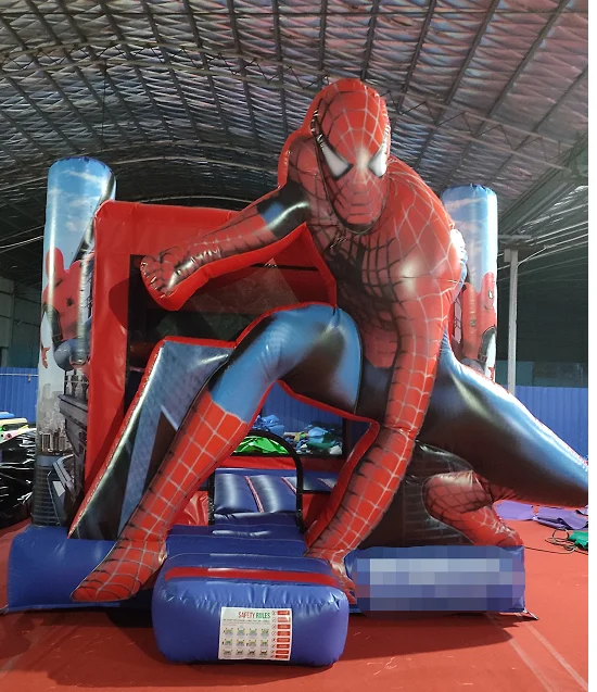New Child  Commercial PVC Moonwalk Jumper Bounce Jump Inflatable Commercial Bounce House For Kid Party Combo With Water Slide
