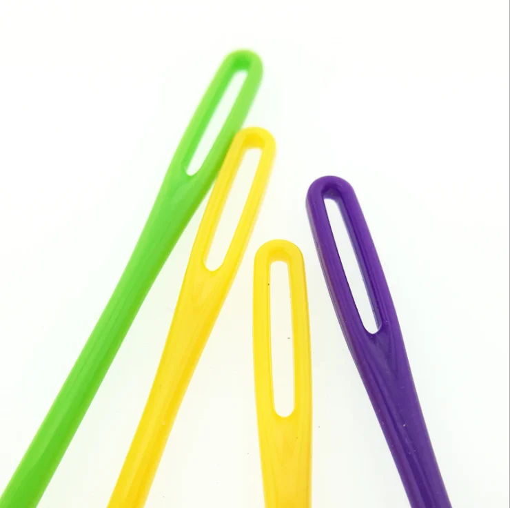 Large Eye Stitching Needles Plastic Loom Crocheting Hand Knitting Punch Needle Kit Felt Set DIY Tools Needlework Supplies