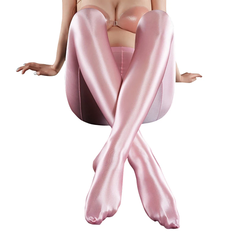 
Sexy Shiny soft Tights Candy Color Sexy Full Leggings Smooth Pencil Pants Erotic Lingerie Pantyhose Women Plus Size 